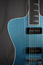 Load image into Gallery viewer, Kauer Banshee Baritone Sky Blue Flake w/ Bigsby