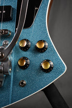 Load image into Gallery viewer, Kauer Banshee Baritone Sky Blue Flake w/ Bigsby