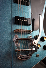 Load image into Gallery viewer, Kauer Banshee Baritone Sky Blue Flake w/ Bigsby