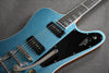 Kauer Banshee Baritone Sky Blue Flake w/ Bigsby