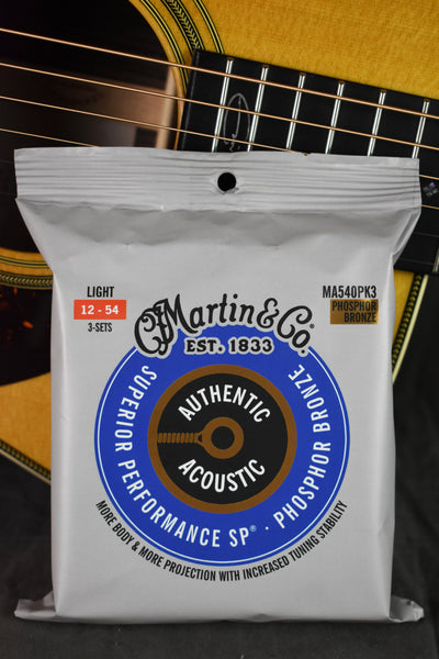 Martin Authentic Acoustic SP Phosphor Bronze (3-Pack)