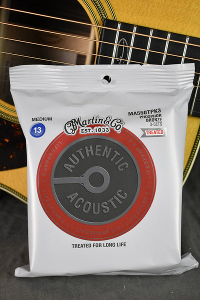 Martin Lifespan 2.0 Treated Phosphor Bronze Strings (3-Pack)