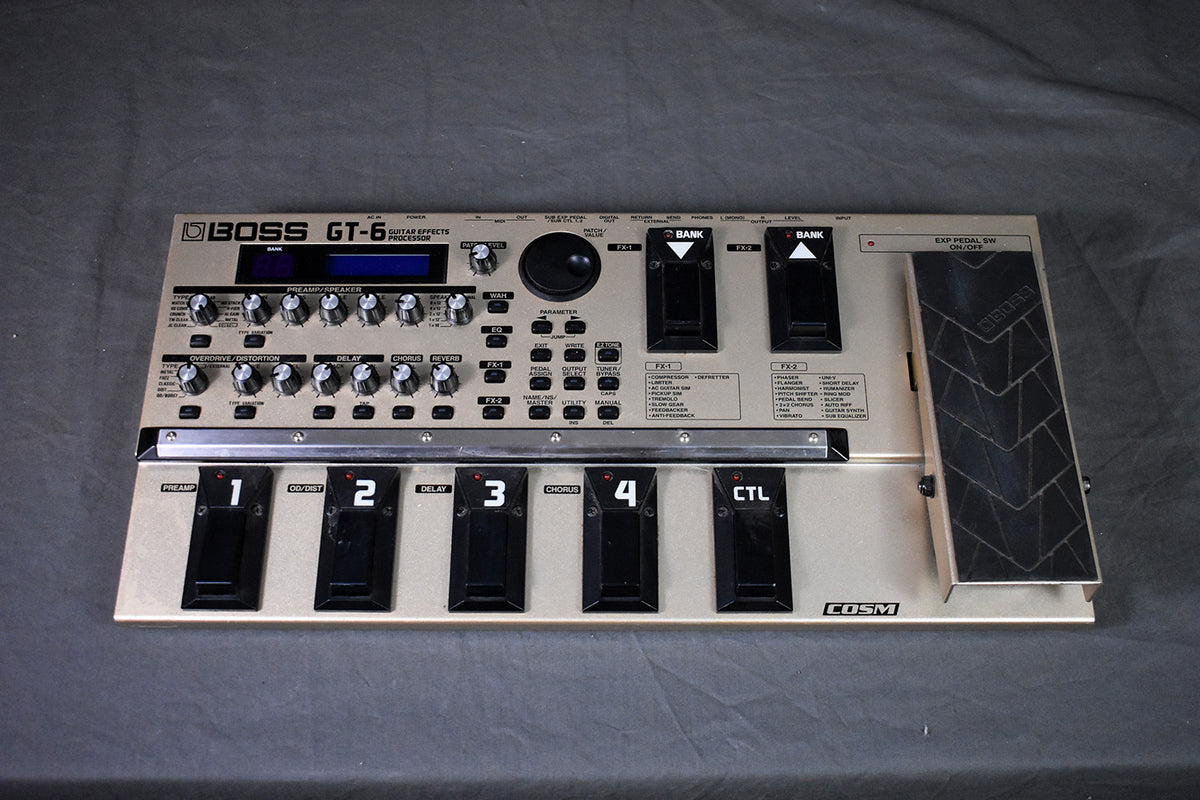 defretter pedal Boss GT-6 Guitar Effects Processor #DQ22996 – Telluride Music Co