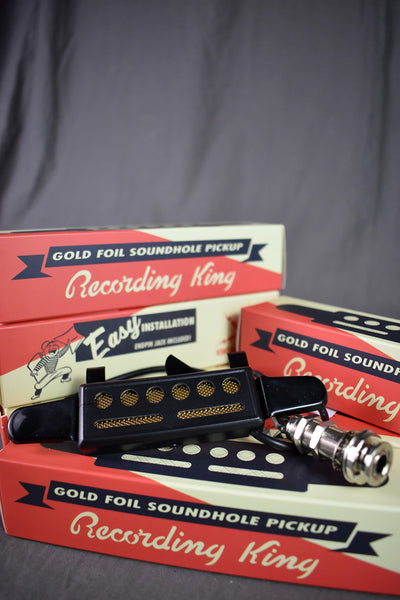Recording King Gold Foil Sound-Hole Pickup