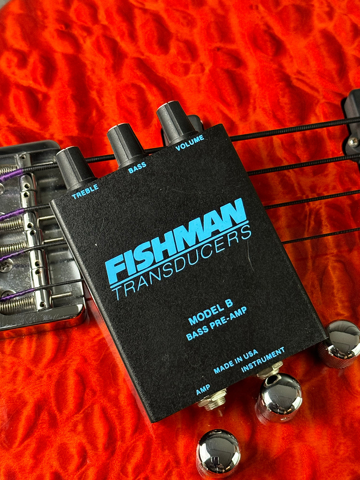 1990s Fishman Model B Bass Pre-Amp – Telluride Music Co.