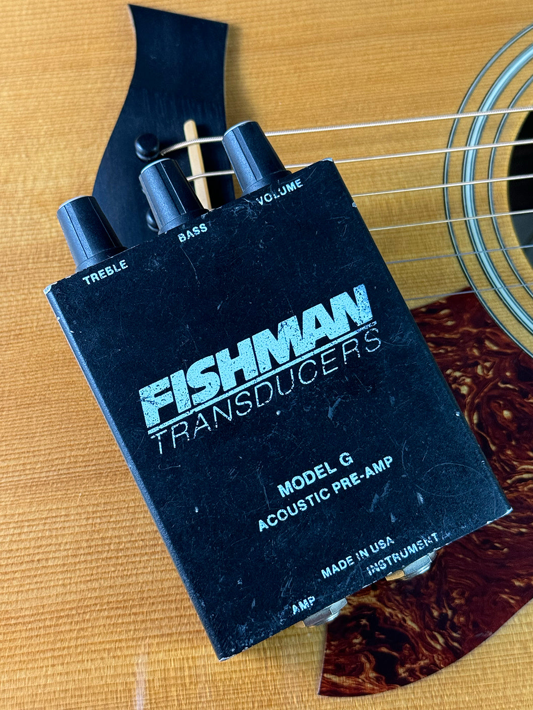 1990s Fishman Model G Acoustic Guitar Pre-Amp – Telluride Music Co.