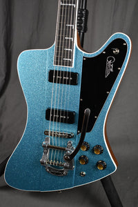 Kauer Banshee Baritone Sky Blue Flake w/ Bigsby