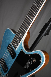 Kauer Banshee Baritone Sky Blue Flake w/ Bigsby