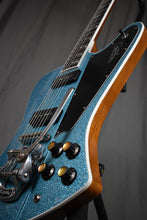 Load image into Gallery viewer, Kauer Banshee Baritone Sky Blue Flake w/ Bigsby