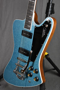 Kauer Banshee Baritone Sky Blue Flake w/ Bigsby