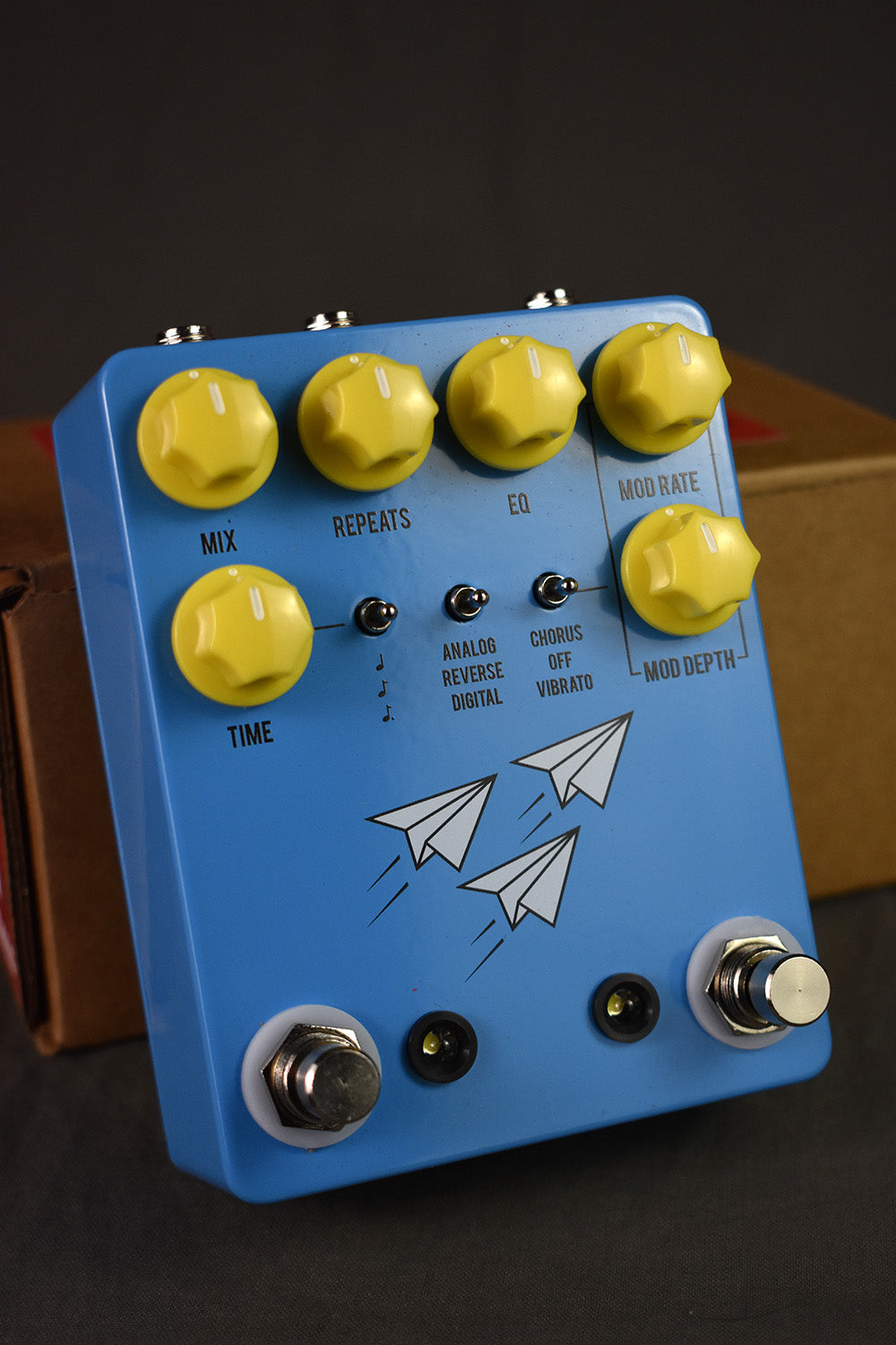 jhs delay pedals Flight (Alt Color Blue) – Telluride Music Co Accessories:Standard EXHUMKY Guitar Pedal Violin short sleeve pearl snap like echo