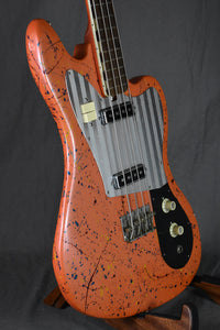 1960s Teisco Del Ray EB-200 Peach Splatter