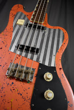 Load image into Gallery viewer, 1960s Teisco Del Ray EB-200 Peach Splatter