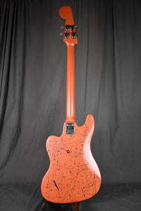 1960s Teisco Del Ray EB-200 Peach Splatter