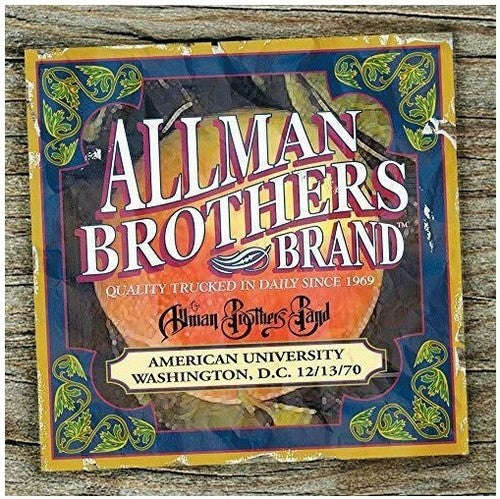 ALLMAN BROTHERS BAND / American University Washington D.C.12-13-70