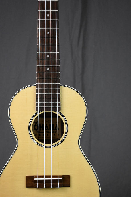 Ohana CK-22Z Solid Spruce & Zebrawood Concert Ukulele