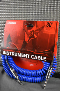 D'Addario Custom Series Coiled Instrument Cable 30 ft.
