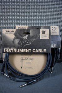 D'Addario Classic Series Right-Angle Instrument Cables