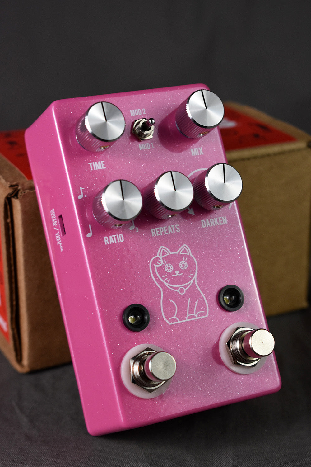 JHS Lucky Cat Delay Pink Sparkle – Telluride Music Co