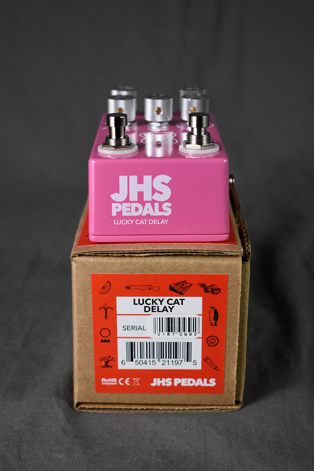 JHS Lucky Cat Delay Pink Sparkle – Telluride Music Co.