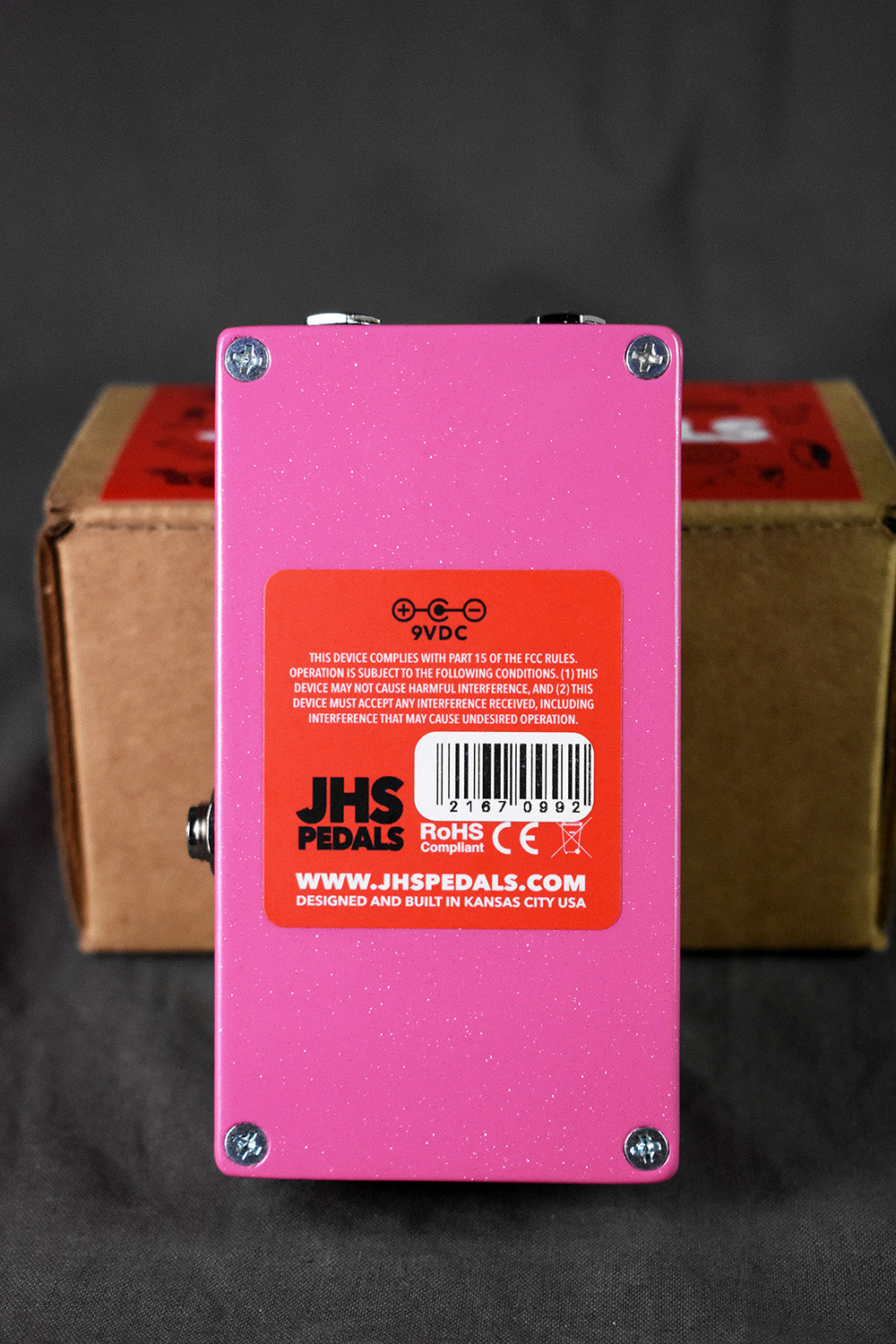 jhs pedals lucky cat JHS Lucky Cat Delay Pink Sparkle – Telluride Music Co