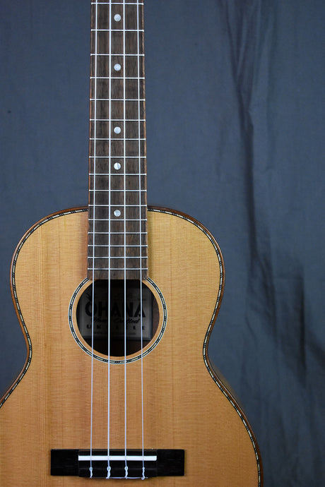 Ohana TK-50MG Solid Cedar Top/FlamedMahogany Tenor Ukulele