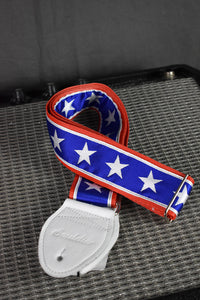 Soudier Knievel 1.5" White Star on Blue Strap