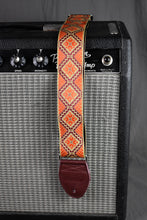 Load image into Gallery viewer, Rustic 2&quot; Orange Flower on Tan Strap