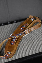 Load image into Gallery viewer, Souldier Sundown White Clouds on Navy Deluxe Saddle Strap