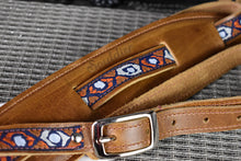 Load image into Gallery viewer, Souldier Sundown White Clouds on Navy Deluxe Saddle Strap