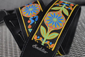 Torpedo 2.5" Daisy Blue Guitar Strap