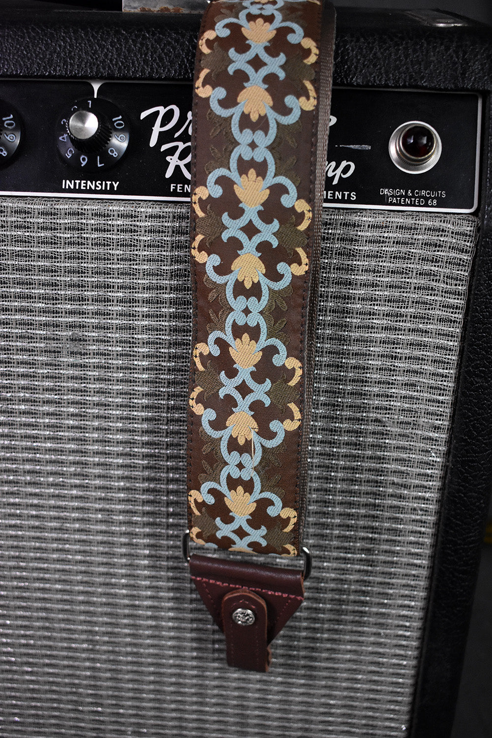 Souldier Brighton Brown/Light Blue Banjo Strap