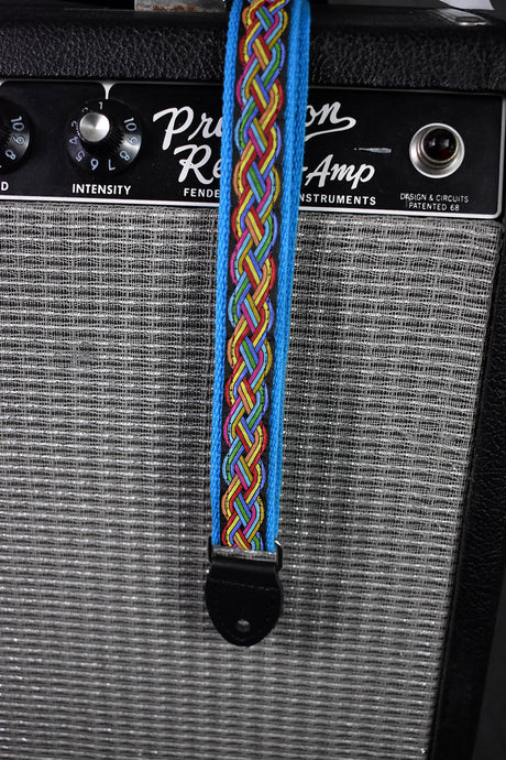Souldier Celtic Knot Rainbow on Black Mandolin Strap