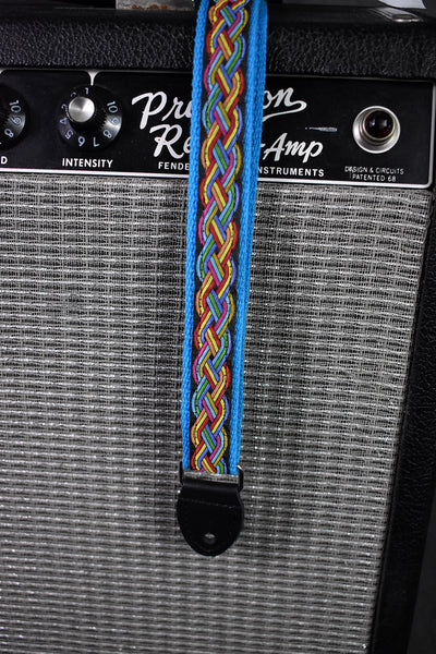 Souldier Celtic Knot Rainbow on Black Mandolin Strap