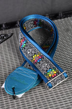 Load image into Gallery viewer, Daydream Black/Silver w/ Rainbow Flowers Strap