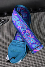 Load image into Gallery viewer, 1.5&quot; Paisley on Turquoise Strap