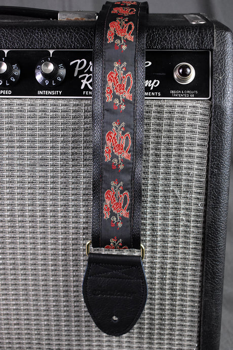 Red Dragon on Black Strap