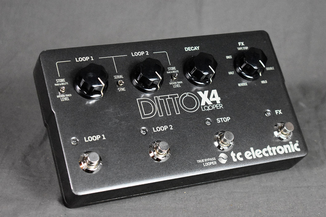ditto effects pedal Used TC Electronic Ditto X4 Looper – Telluride Music Co